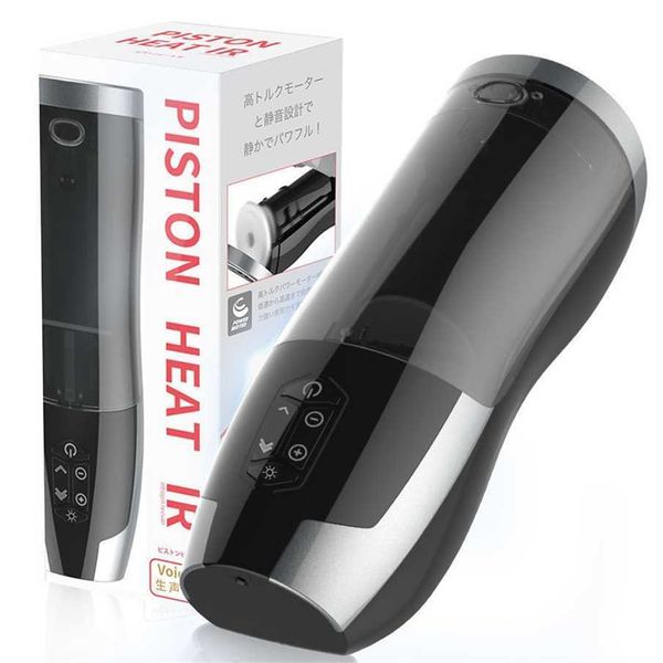 

rends heating pistons men's telescopic fun products aircraft cup silicone electric toy