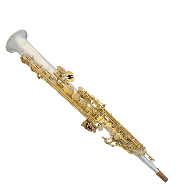 

advanced professional bb soprano silver plated one piece saxophone sax