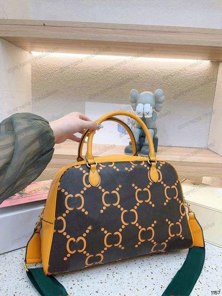 

designer ophidia boston bag stripes mini duffle bag double g trefoil printed leather mini print handbag sports brand shoulder bag double nam