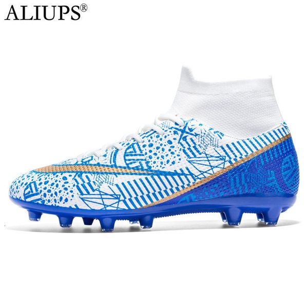 

safety shoes aliups 3345 professional children football soccer men futsal shoe sports sneakers kids boys cleats 230707, Black;brown