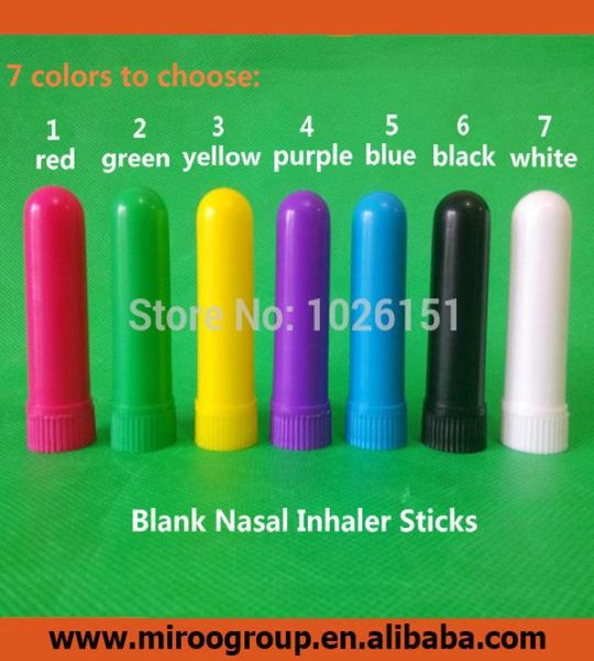 

100 sets/lot colorful bnk nasal inhaler parts (4 parts/set, for filling essential oils, manufacture)6618250