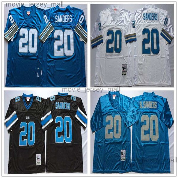

ncaa 75th vintage football 20 barry sanders jersey mitchell&ness mitchell and ness college blue white black, Black;red