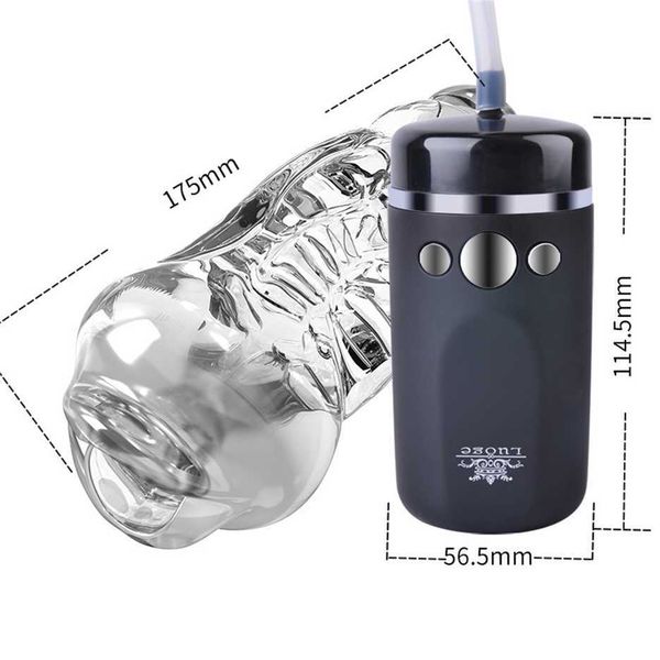 

new men's transparent suction aircraft cup shock multifunctional fully automatic exerciser 50% factory store sale