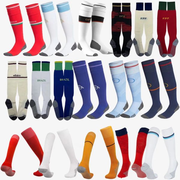 

italy sports socks argentina adults italia kids national team soccer socks men boys 2023 2024 football portugal brazils englands mexico japa, Black