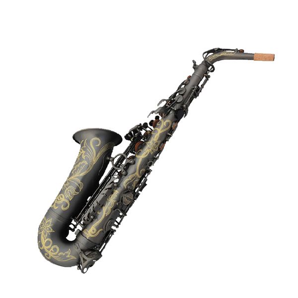 

matte black nickel one-piece large guard alto eb saxophone saxophone sax