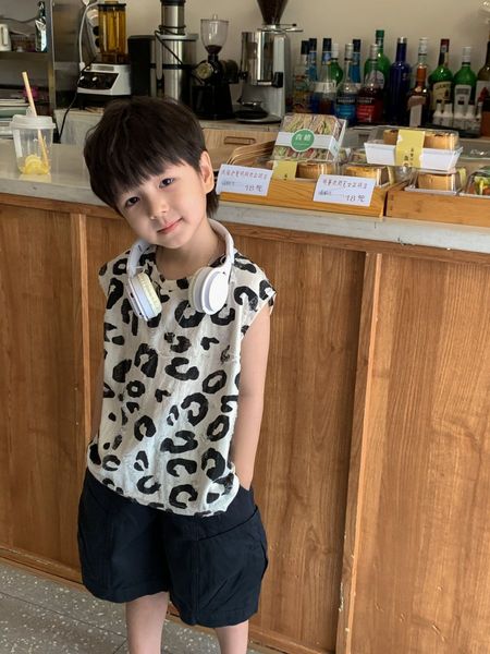 

new design boys t-shirt sleeveless vest summer new teen casual thin clothing shabby style fashion baby 2 to 14 years old, Blue