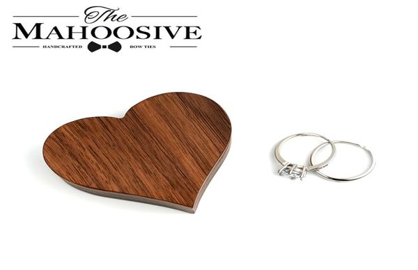 

wood engagement ring bearer box rustic custom bride groom wedding ring box pillow engraved name square gift wooden jewelry box1647472, Black;white