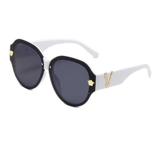 

luxury designer versage sunglasses men's women's vercace sunglasses new fashion high definition polarized large frame sunglasses 1, White;black