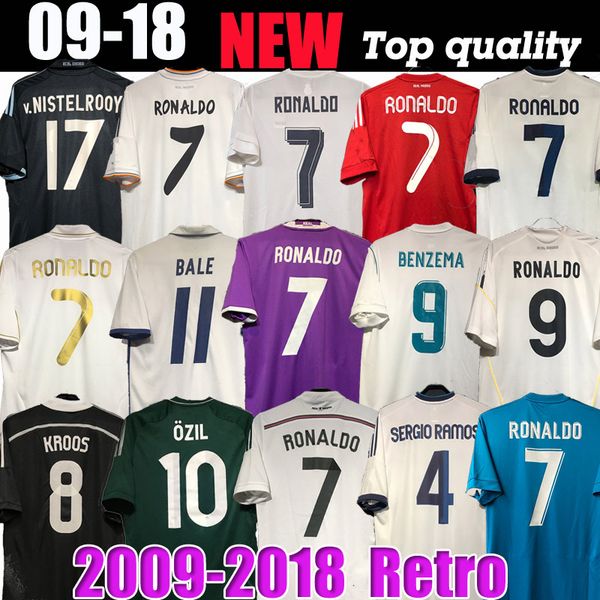 

finals real madrids retro soccer jersey football guti ramos seedorf carlos ronaldo zidane raul vintage 09 10 11 12 13 14 15 16 17 18 figo ki, Black;yellow