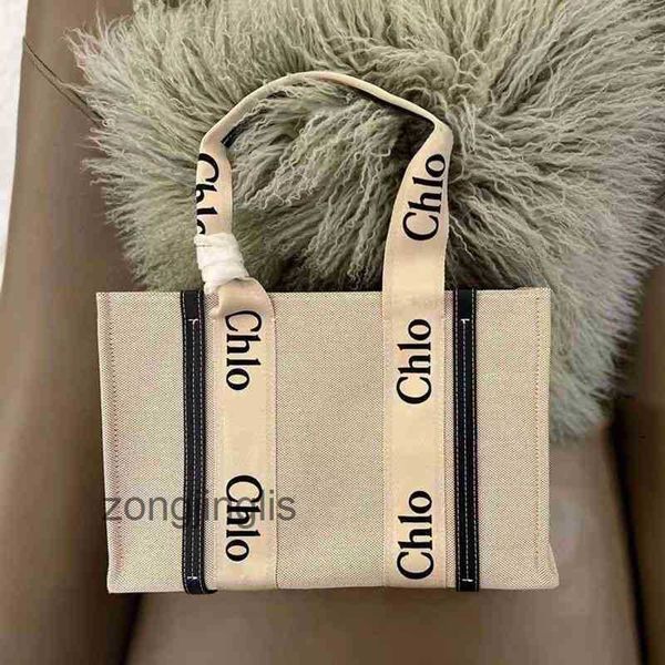 

women's canvas bags fashion 2023 cloe bag woody designer letter totes versatile large capacity shopping portable w1c8