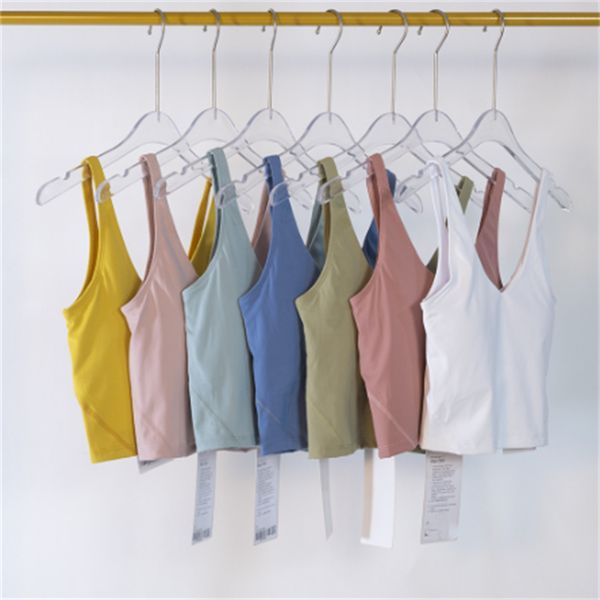 

lu yoga outfit u-back stretchy workout gym yoga bras women naked feel buttery soft athletic fitness training sports bra women's yoga b