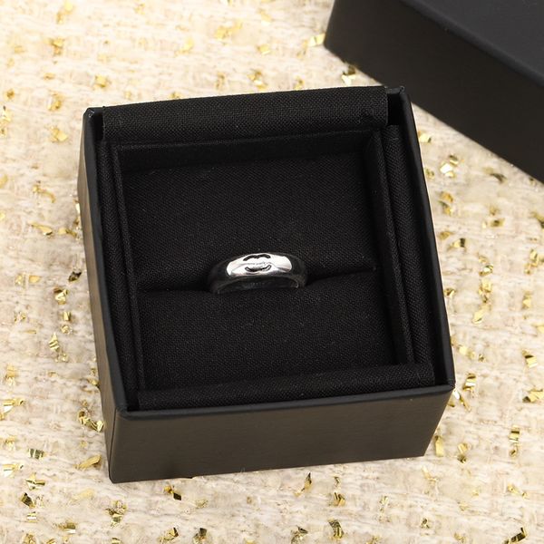 

ch letter simple ring luxury brand designer rings classic jewelry couple rings party wedding engagement jewelrys for girlfriend valentine&#0, Silver