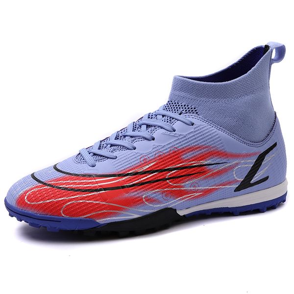 

safety shoes men soccer highlow ankle football boots boys futsal tffg outdoor nonslip grass training competition breathable sneakers 230707, Black;brown