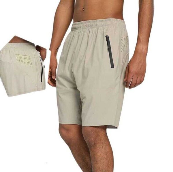 

lulu designer shorts hiking men's outdoor fiess five-point sweatpants summer quick drying breathable loose pants elastic waist with fas, White;black