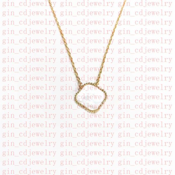 

2023Fashion Classic 4/Clover Necklace Pendant Nacre Stainless Steel Plated 18K Women's Matching Clothes From Boyfriend, 13