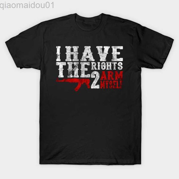 

men's t-shirts i have the right to arm myself. pro 2nd amendment t-shirt 100% cotton o-neck summer short sleeve casual mens t-shirt siz, White;black