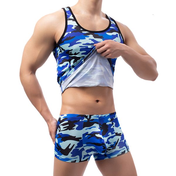 

men' tank sets men' casual tank camouflage bodybuilding fitness singlet man' gym clothing sleeveless slim fit vest 23070, White;black