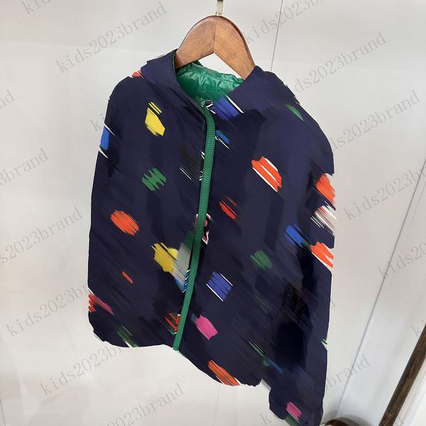 

2023ss summer reversible boys jackets black color hooded jackets for children classic kids outwear long-term stock coat brand designer kids, Blue;gray