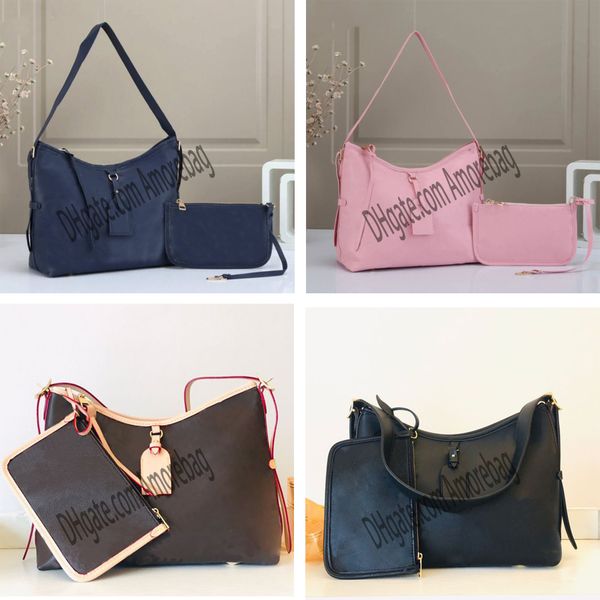

designer womens shoulder bag carryall tote coated canvas leather vintage carry all 2 in 1 hobo with wallet fashion lady bowknot coin purse h