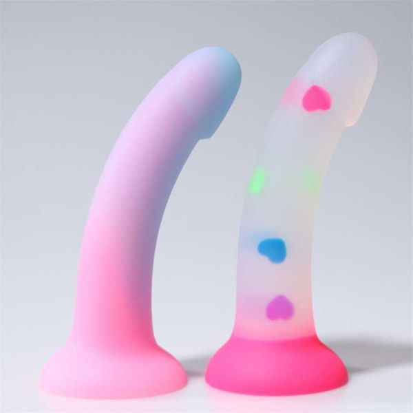 

jelly night glow eggless dummy masculine male female colorful silicone products