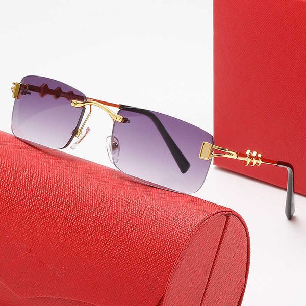 

fashion sunglasses new kajia sunglasses men's and women's frameless square personalized street shooting glasses 2rouo, White;black