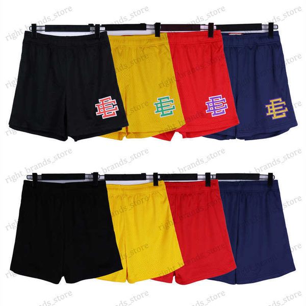 

men's shorts eric emanuel shorts minimalist letter print breathable mesh quick dried sports men's and women's beach shorts t2, White;black