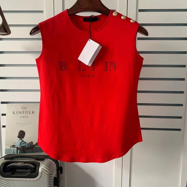 

t-shirt fashion blouse for women designer sleeveless round neck b letter tee summer vacation shirts clothing daily casual indoor outdoor spo, White