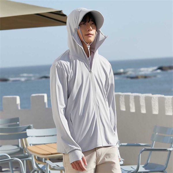 

jiaoxia same ice silk summer sunscreen clothing women's uv protection thin breathable big brim detachable menfqnm, Black