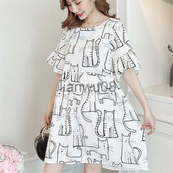

maternity dresses fashion summer loose maternity dress for casual pregnant women vestidos pregnancy clothing cotton maternity skirt clothes, White