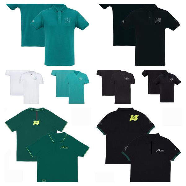 

f1 racing suit casual men's short sleeve lapel team suit summer plus size polo shirt for fans.