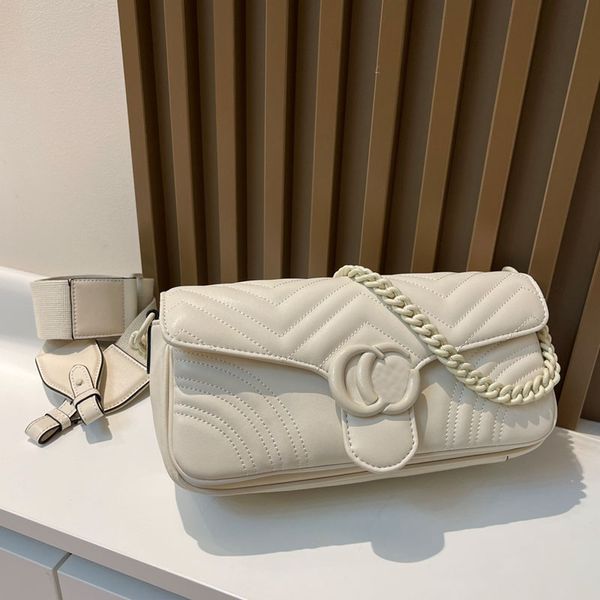 

plain flap crossbody bag women chain handbags purse genuine leather detachable wide strap quilted shoulder bags fashion letters underarm pac