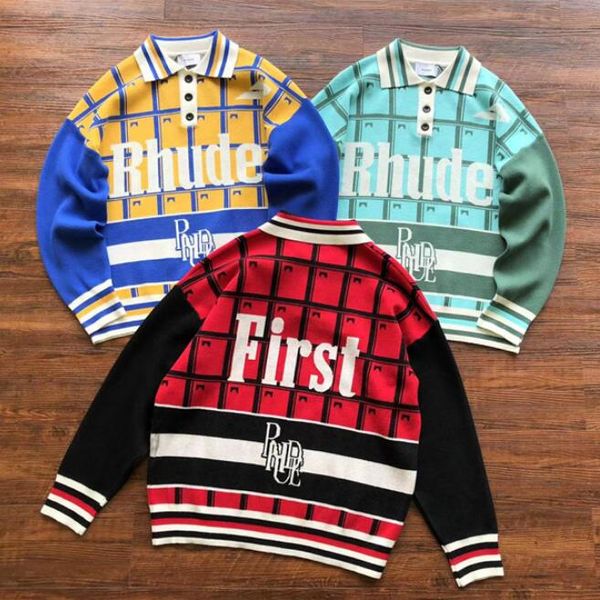

plaid sweater men women casual loose knitted sweatshirts sweaters
