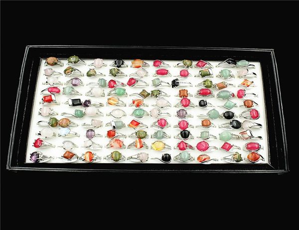 

whole mixed lots 30pcs women039s stone metal alloy fashion jewelry party rings brand new e30218197839, Golden;silver