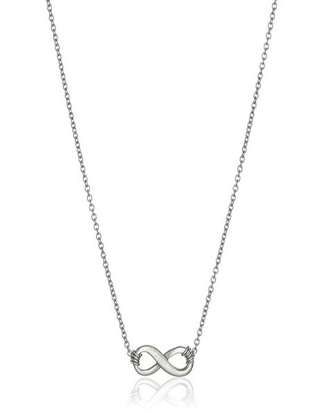 

infinity love pendant necklaces for women goldsilver infinity alloy pendants with gift card fashion necklace jewelry7826477, Silver
