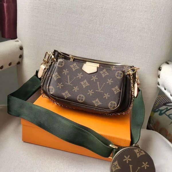 

m44813 multi mini pochette clutch the tote bag womens brown flower chain shoulder satchel bags mens luxury designer gym handbags cross bodys