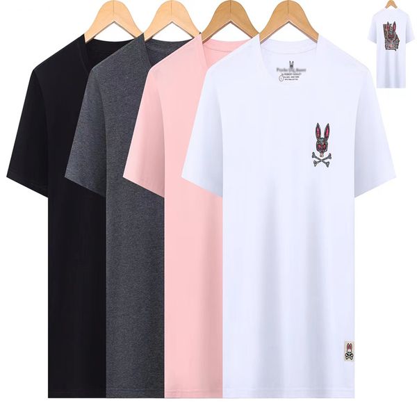 

psycho bunny print t shirt mens womens 2023 new design multi style men shirt fashion casual tshirt couple short sleeve man size m--3xl, White;black