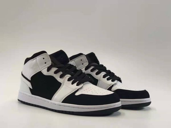 

mid panda black and white basketball shoes from women men us size 5.5-12 eur 36-46