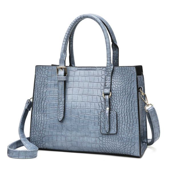 

new lacquered crocodile pattern women's bag fashion bag women's big bag tote bag portable one shoulder diagonal span bag