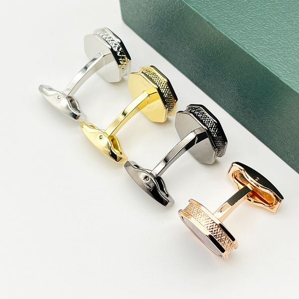 

lan rox luxury designer cuff links classic french cufflinks for men blue background gift, Silver