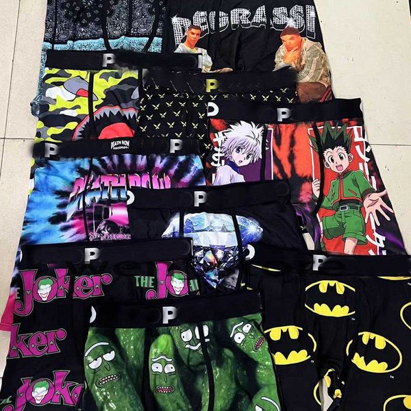 

mixed color p brand sd and eth brand ika underpants men boxer shorts summer designer underwear sport boxers basketball underwear swimmer und, Black;white