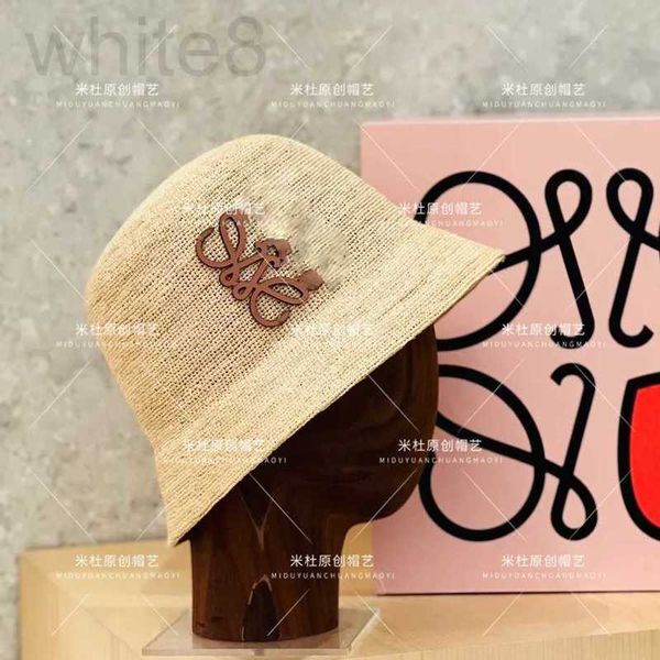 

ball caps designer lo home 23 summer new style hand hooked lafite straw hat fashion luxury sun hat extremely simple and premium f6qj, Blue;gray