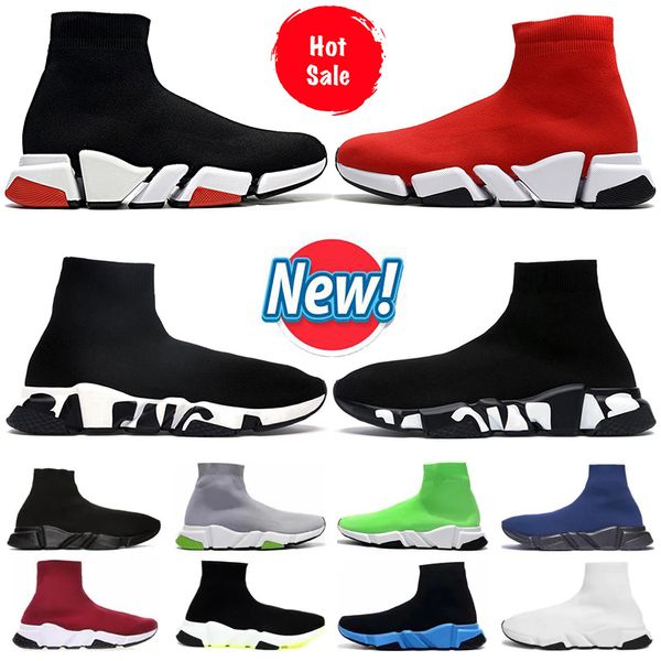 

designer sock running shoes men women platform sneakers triple black white red beige navy blue outdoor sport jogging shoe