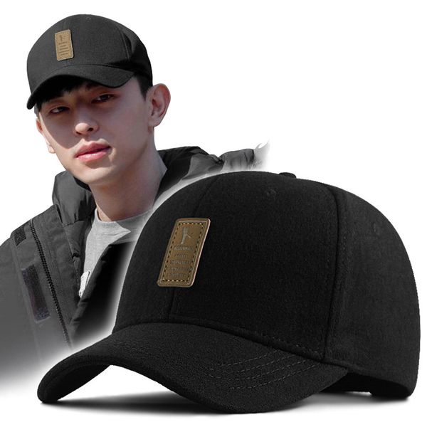 

ball caps 2023 winter wool baseball hats male outdoor warm cap men women big size felt 5660cm 6065cm 230707, Blue;gray