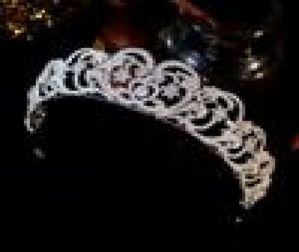 

european bride princess crown crystal headband jewelry wedding accessories bridal headdress tiaras zircon crown headpieces8574362, Silver