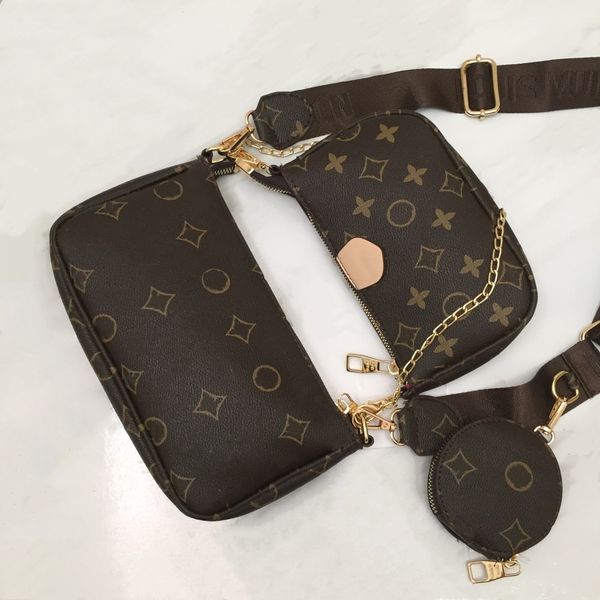 

classic 3pieces set highs qulity designer bag womens handbag pu embossings pochette crossbodys fashion handbag shoulder female purse