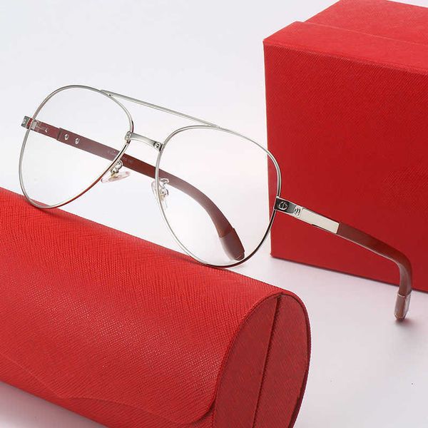 

Fashion sunglasses New Kajia Wood Slingshot Leg Sunglasses Double Beam Flight Driving Toad Glasses 34146