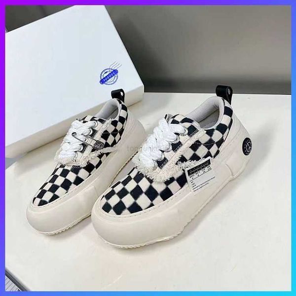 

2023 new xvessel vanness wu young brother same chessboard low canvas shoes men's shoes women's casual shoes, Black