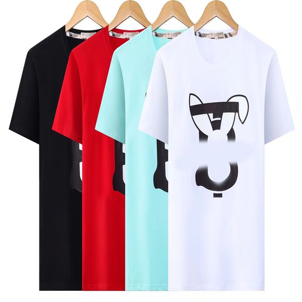 

limited edition designer t shirt of 2023 rabbit year new couples tees street wear summer fashion shirt splash-ink letter print design couple, White;black