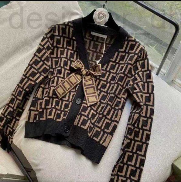 

women's sweaters designer sweater autumn round neck striped fashion long sleeve women high end jacquard cardigan knitting coats 2022f v, White;black