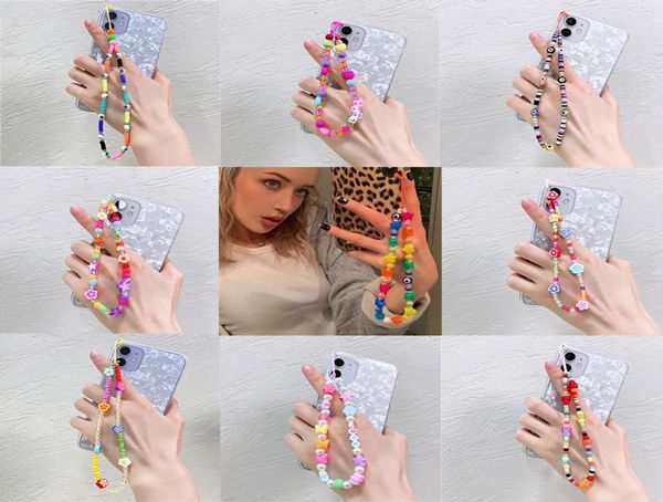 

fashion acrylic strap key rings lanyard colorful eye beaded rope for cellphone case hanging phone chain jewelry gift9333460, Slivery;golden